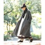 ステンカラーコート コート ウールで「着くずしコート」 レディース