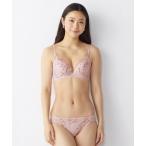 ブラジャー ショーツセット 「軽やかな花柄がデイリー使いにぴったり」チャーミングラマースリムラインDeepV ブラ&ショーツセット ラインアートステッ