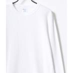 tシャツ Champion/チャンピオン コットンUSA ワッフル 無地 ロゴ ワンポイント刺繍 ロングスリーブTシャツ メンズ レディース