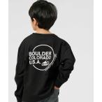 tシャツ 「CAMP7」バックサークルロゴプリント長袖Ｔシャツ キッズ 子供服 男の子 女の子