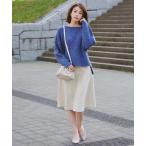 スカート 「洗える」ラメツイードAラインフレアスカート