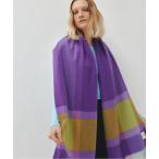 ストール マフラー 「elegancese」check wave / EL-05　ピュアカシミヤマフラー/カシミアストール　チェックウェーブ レディー