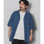 メンズ 「AMERICAN RAG CIE」 7分袖シャツ MEDIUM ブルー