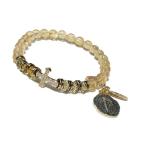 ブレスレット 「 NOLITA / ノリータ 」シトリン メダイチャーム付き 天然石ブレスレット パワーストーンブレスレット レディース メンズ