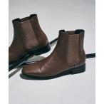 ショッピングフラット ブーツ 「本革」「NICAL」サイドゴアフラットショートブーツ/34401 レディース