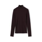 tシャツ ベーシックサーキュラーリブ ハイネックプルオーバー レディース