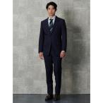  выставить [ верх и низ ...]WEB ограничение выставить костюм 4WAY стрейч полоса темно-синий мужской 