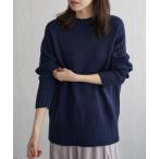 ショッピングハイネック ニット セーター ハイネックバックスリットプルオーバー レディース