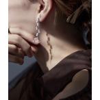 イヤリング スモールパールウェーブイヤリング レディース