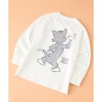 tシャツ Tシャツ キッズ 「 TOM＆JERRY / トムとジェリー 」ビッグシルエット バックプリント ロングTシャツ カットソー 長袖 キッズ