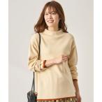 ニット セーター 金ボタン使い配色ニットプルオーバー レディース