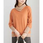 tシャツ 配色切替デザインプルオーバー レディース