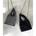 ショルダーバッグ バッグ 2WAYキラキラビジュートートバッグ/ミニチェーンショルダーバッグ レディース