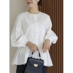ブラウス シャツ 「定番人気ブラウス」ご自宅でお洗濯可能/UVカット/日本製/ストレッチ「SONO/ソーノ」パフィスリーブフローイングブラウス レディ