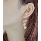 ショッピングパール ピアス ピアス フラワーモチーフパールピアス レディース