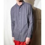 シャツ one-piece shawl-collar shirt メンズ