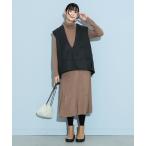 ワンピース ジレ × リブニットワンピース（セットアイテム）