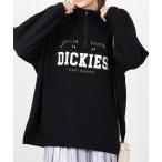 トレーナー スウェット Dickies ディッキーズ 裏起毛ハーフジップチュニック レディース