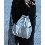 ハンドバッグ 「インフルエンサーIMOKO×DEVICEコラボ」Rename 3way メタリック シャイニー ミニ 巾着 トート ショルダーバッグ