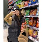 ダウンベスト ベスト オーバーサイズ エコダウンベスト レディース