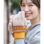 手袋 アニマルボーダー手袋 レディース