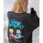 ショッピングオートミール トレーナー スウェット レトロキッズ　ビッグスウェットプルオーバー レディース