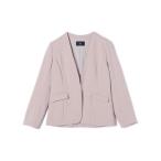 ショッピングcolors ジャケット ノーカラージャケット SHIPS Colors:ストレッチ ジョーゼット Vカラー ジャケット2(セットアップ対応可能) レディース