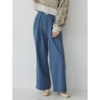 パンツ ツイルタックワイドパンツ レディース