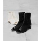 ショッピングブーツサンダル サンダル LibertyDoll スクエアトゥメッシュブーツサンダル レディース