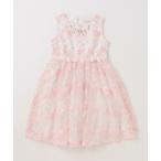 ワンピース 花柄刺しゅうレースワンピース キッズ 子供服 女の子