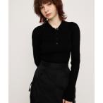 ニット レディース COLLARED KNIT TOPS カラード ニット トップス