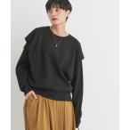 ニット バイパチ袖フリルニットプルオーバー レディース