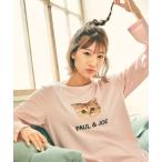 パジャマ ルームウェア 「PAUL＆JOE」ヌネット＆ロゴプリント　ロングTシャツ レディース