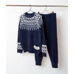 パジャマ 「MOOMIN」モールヤーンジャガード（ムーミン＆ミイ刺繍ワッペン）　パジャマ メンズ