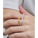 指輪 リング 「金属アレルギー対応/新色追加」Double Earcuff Ring/ダブルイヤカフリング レディース