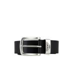 ベルト 「エンポリオ アルマーニ」ベルト レザー製 ロゴバックル メンズ