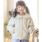 コート アウター 小花柄キルトジャケット キッズ 子供服 女の子