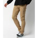 パンツ MRU/エムアールユー ストレッチ 裏起毛 スキニー カラーパンツ メンズ レディース