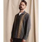 ショッピングschott シャツ ブラウス メンズ Schott/ショット/LINE 2TONE L/S WOOL SHIRT/ライン 2トーン ウールシャツ