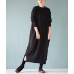 シャツワンピース 「見た目はON、着心地はOFF。」こなれリラックス 長袖バックタックワンピース