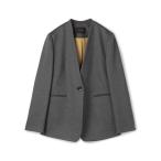 ジャケット ノーカラージャケット カルゼサーキュラー ノーカラージャケット レディース