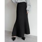 スカート 「低身長サイズ有」マーメイドミラノリブニットスカート