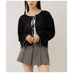 カーディガン 前後2WAY シアーリボン