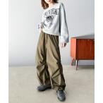 パンツ 「JaVa ジャバコラボ」大人のカジュアルボトムス。裾ドロストワイド オーバーサイズ パンツ レディース メンズ