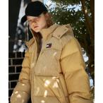 ダウンジャケット ダウン コーデュロイミックスパッファダウンジャケット メンズ レディース