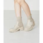 ブーツ 厚底ビジューニットブーツ 31434 レディース