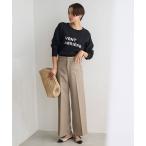  брюки [ тепловое хранение ] шерсть Like tsu il широкий брюки женский 