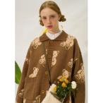 カーディガン A'GEM/9 × .kom「MAIN BOOTH/メインブース」Teddy Bear Cardigan /テディベア カーディガン