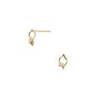 ピアス K10イエローゴールド ホワイトトパーズ ピアス レディース