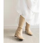 ブーツ 晴雨兼用 スクエアトゥロングブーツ レディース